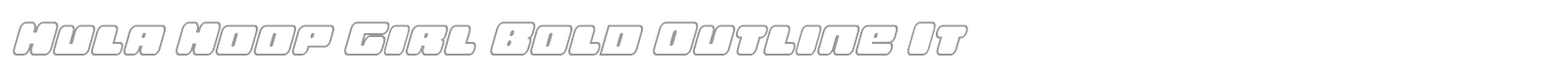 Hula Hoop Girl font preview