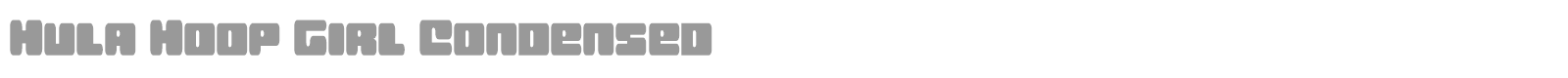 Hula Hoop Girl font preview