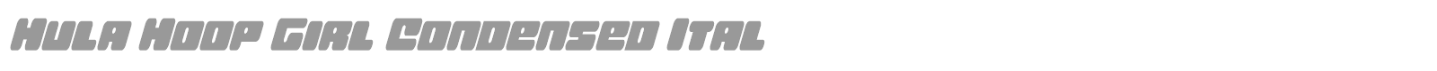 Hula Hoop Girl font preview
