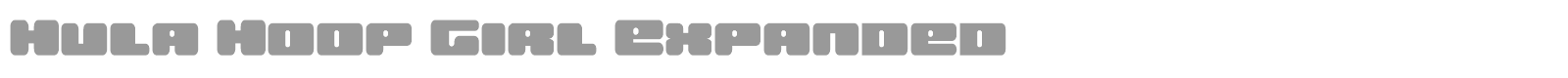 Hula Hoop Girl font preview