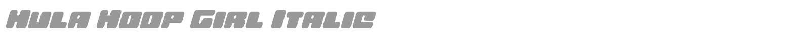 Hula Hoop Girl font preview