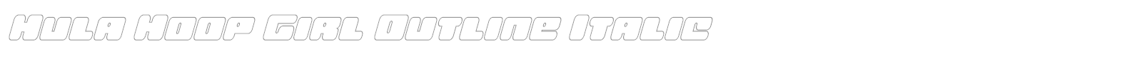 Hula Hoop Girl font preview