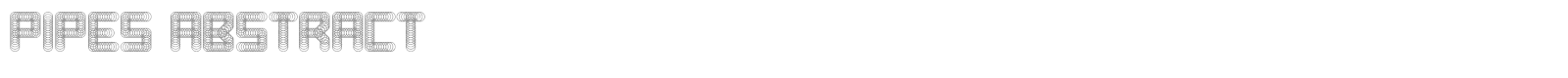 Pipes font preview