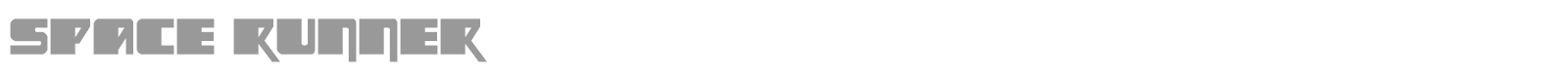 Space Runner font preview