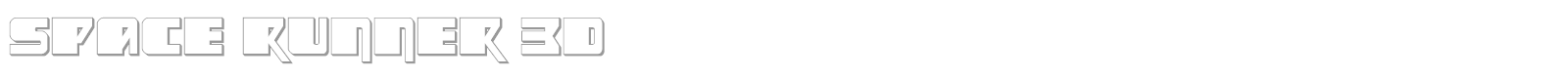 Space Runner font preview
