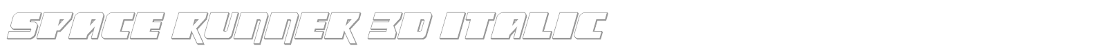 Space Runner font preview
