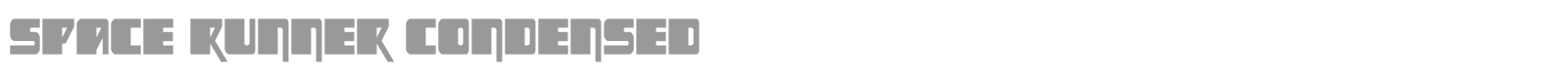 Space Runner font preview