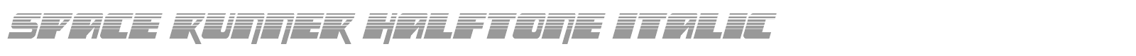 Space Runner font preview