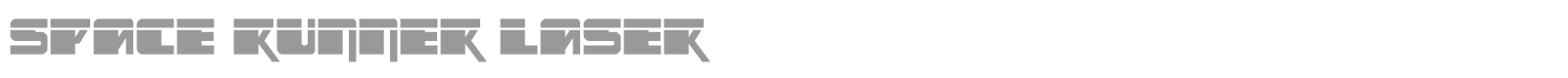 Space Runner font preview