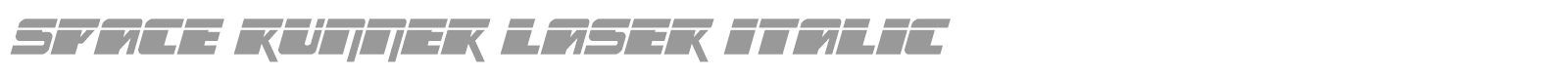 Space Runner font preview