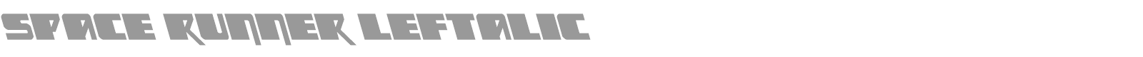Space Runner font preview