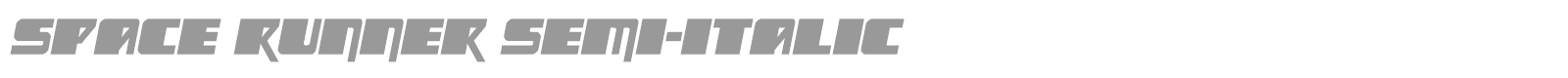 Space Runner font preview