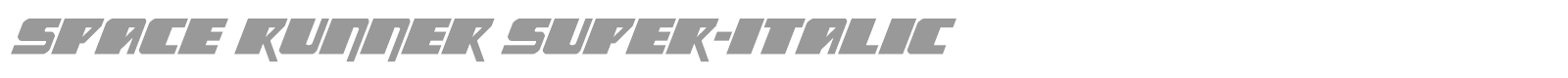 Space Runner font preview