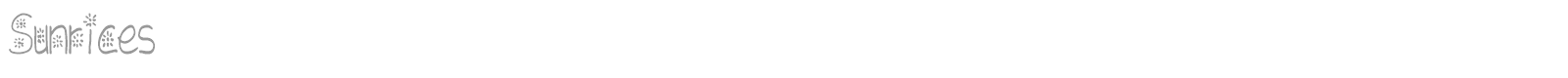 Sunrices font preview