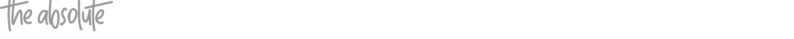 The Absolute font preview