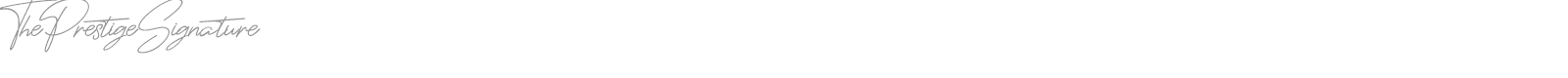 The Prestige Signature font preview