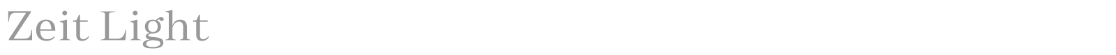 Zeit Light font preview