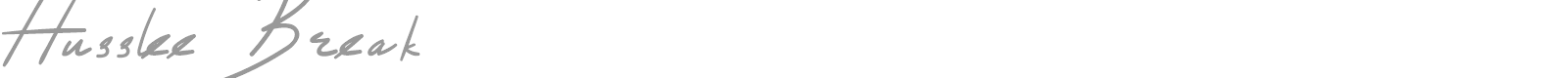 Husslee Break font preview