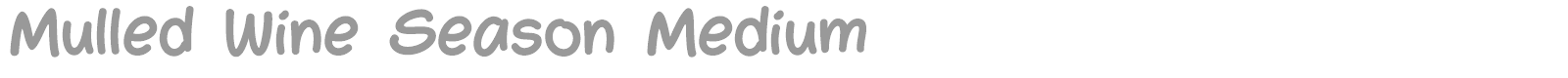 Mulled Wine Season font preview