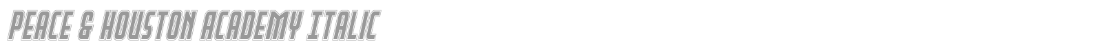 Peace & Houston font preview