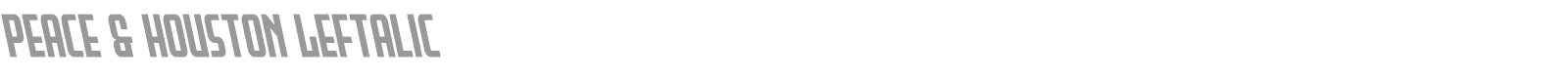 Peace & Houston font preview