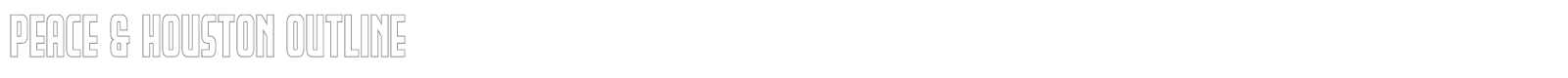 Peace & Houston font preview