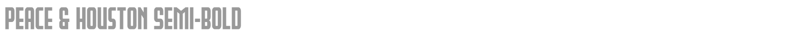 Peace & Houston font preview