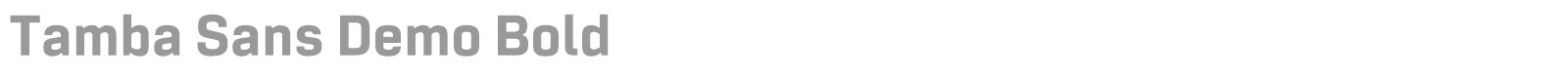 Tamba Sans font preview