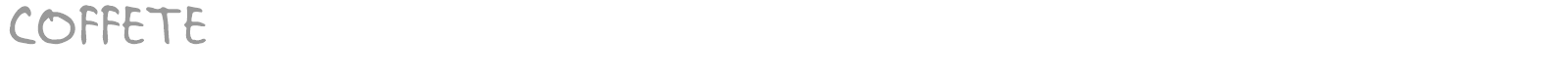 Coffete font preview