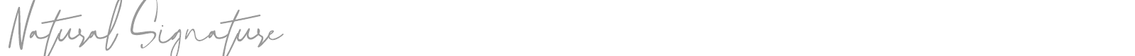 Natural Signature font preview