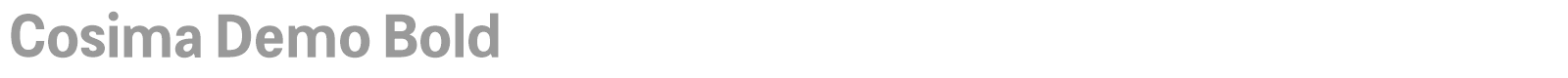 Cosima font preview