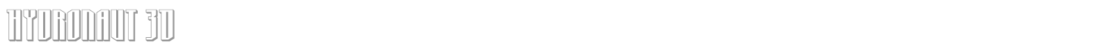 Hydronaut font preview