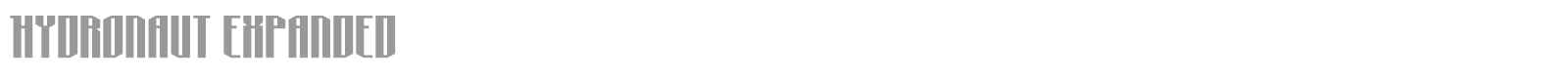 Hydronaut font preview
