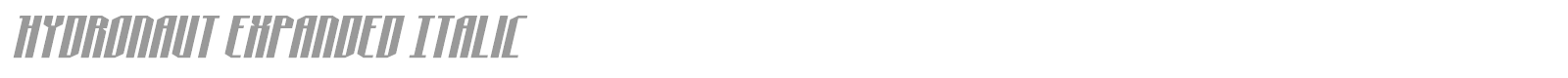 Hydronaut font preview