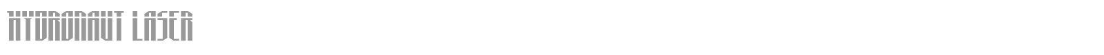 Hydronaut font preview