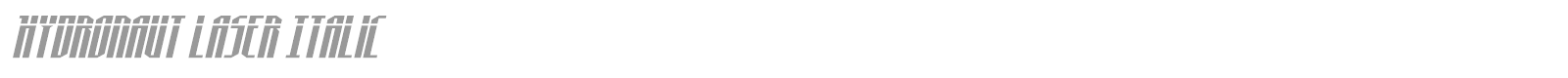 Hydronaut font preview