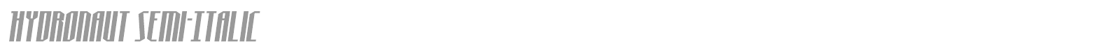 Hydronaut font preview