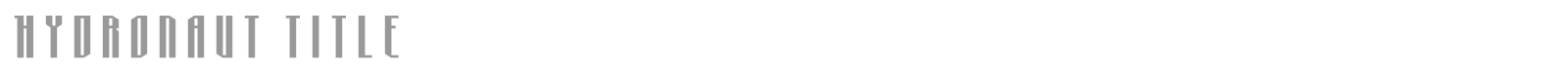 Hydronaut font preview