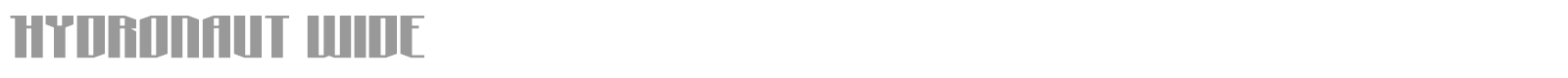 Hydronaut font preview