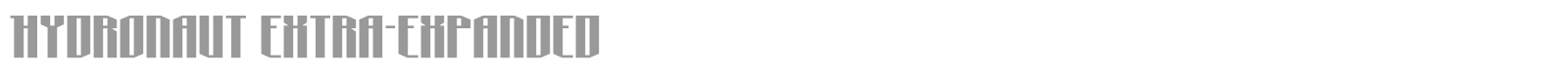 Hydronaut font preview
