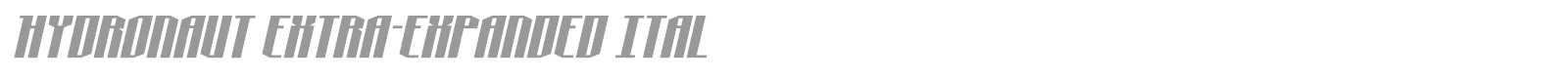 Hydronaut font preview