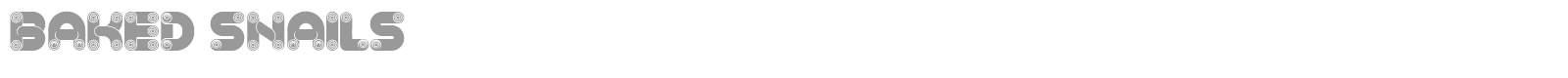 Baked Snails font preview