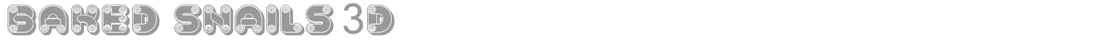 Baked Snails font preview