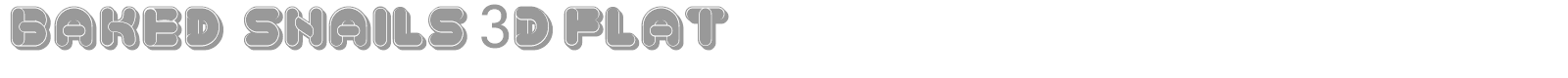Baked Snails font preview