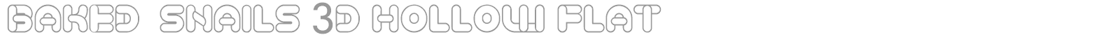 Baked Snails font preview