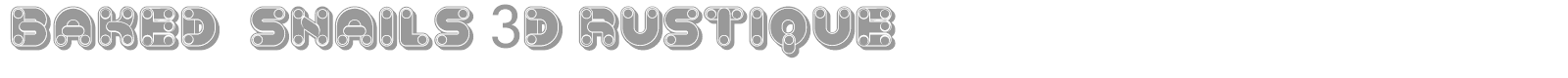 Baked Snails font preview