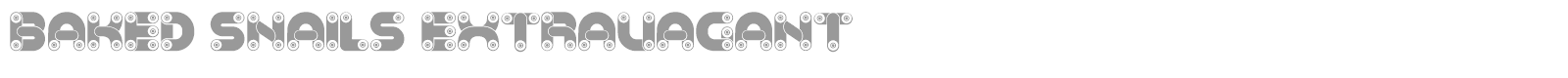 Baked Snails font preview