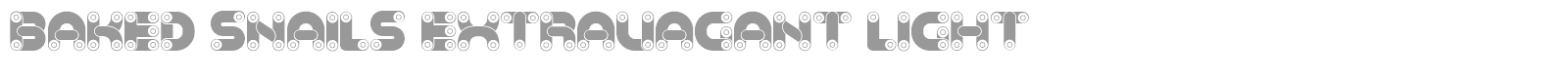 Baked Snails font preview