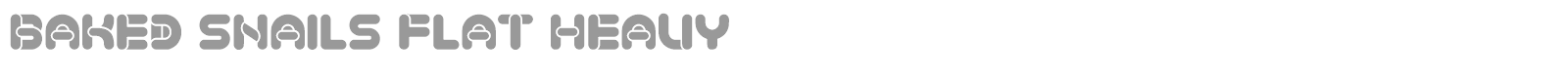 Baked Snails font preview