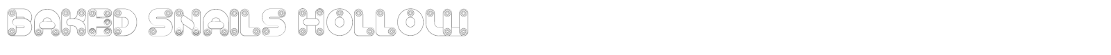 Baked Snails font preview